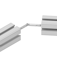 41-220-1 MODULAR SOLUTIONS PROFILE FASTNER<br>MITER CONNECTOR - END MOUNT DRILLING REQUIRED